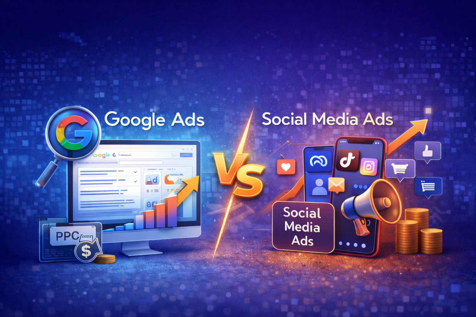 إعلانات جوجل مقابل إعلانات السوشيال ميديا: مقارنة تفصيلية لزيادة المبيعات والربح 1